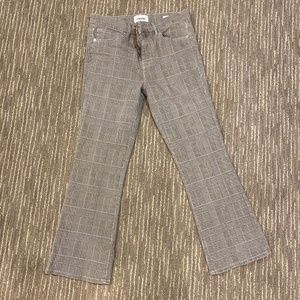 Frame pattern pants